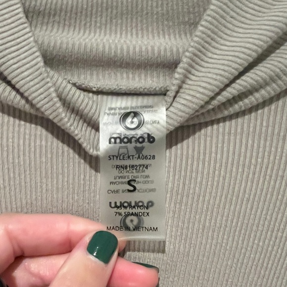 Apricot Lane Ribbed Turtleneck Top - Picture 5 of 5